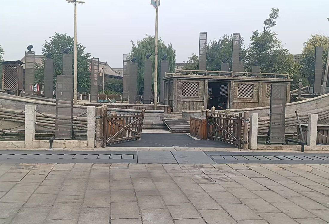 建业华谊兄弟电影小镇水码头机械特效